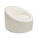 Pasargad Home Sienna Collection Modern Swivel Chair, White | Amazon (US)