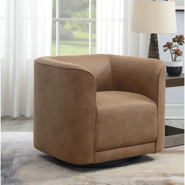 Cordoba Upholstered Swivel Barrel Chair | Wayfair North America