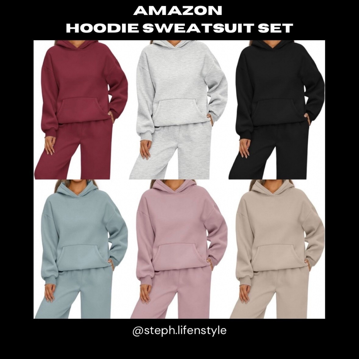 Amazon 2 piece hoodie sweatsuit set! So cozy and super cute!! ♥️
Comes in soooo many different colors! Can I please have then all!? 😂🤩
#amazon #sweats #sweatsuit #twopiece #cozy #hoodie #warm #like #comment #save #share #follow 

#LTKTravel #LTKActive #LTKFindsUnder100