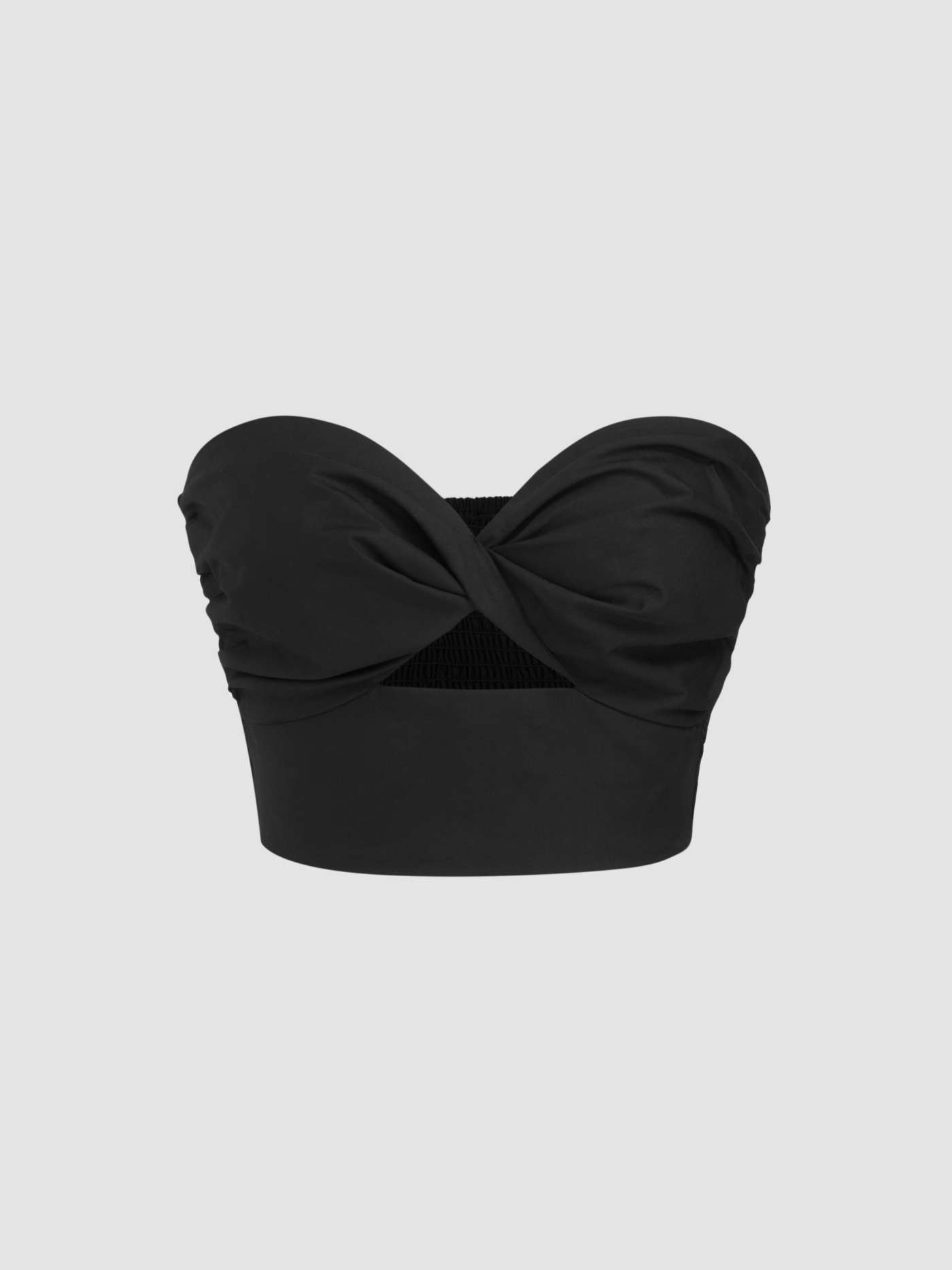 Woven Cotton Twist Crop Bandeau Top & Mid Rise Tiered Maxi Skirt Set For Vacation | Cider