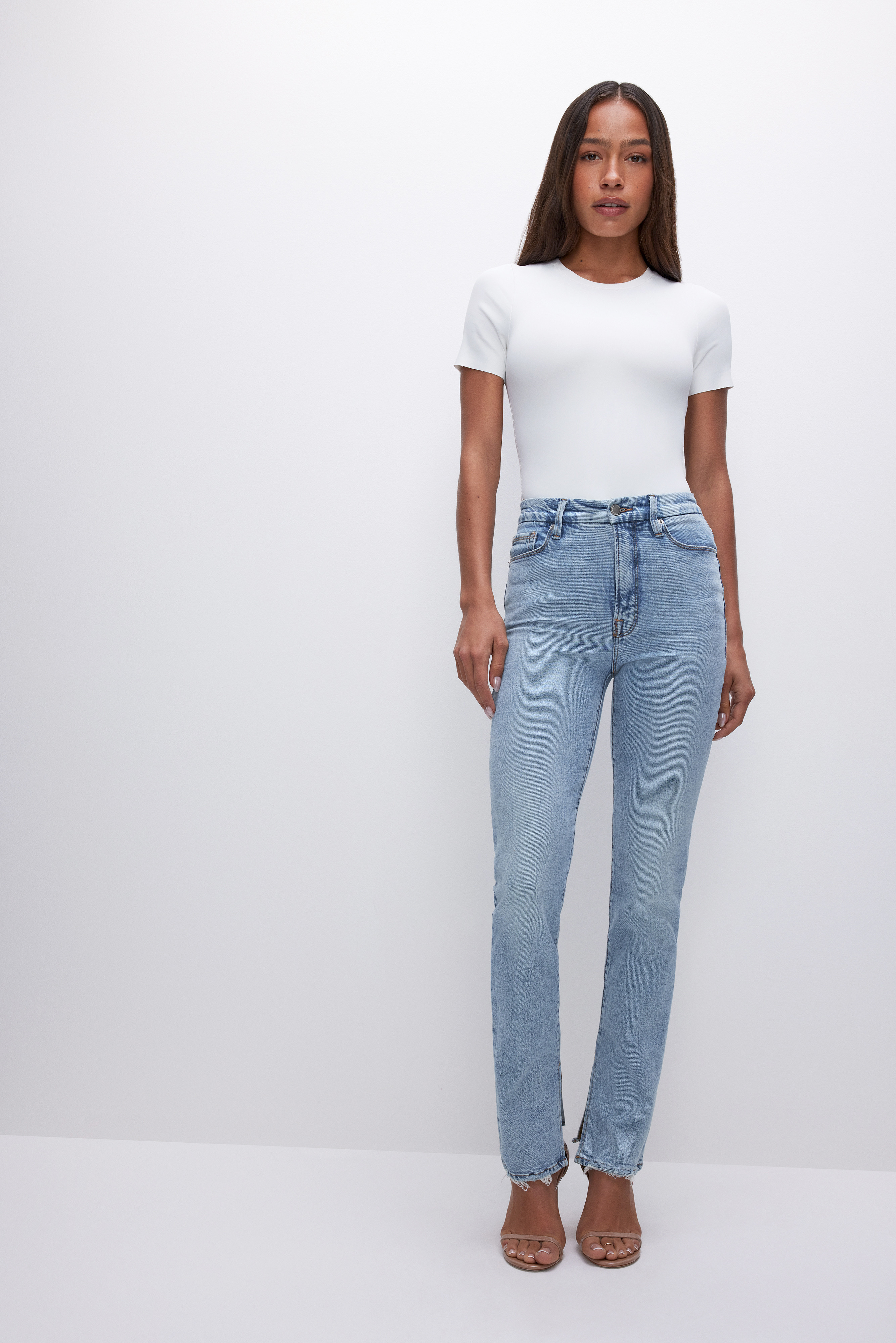 GOOD BOY STRAIGHT JEANS | INDIGO357 - GOOD AMERICAN | Good American