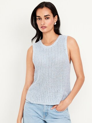 Sleeveless Open-Stitch Sweater | Old Navy (US)