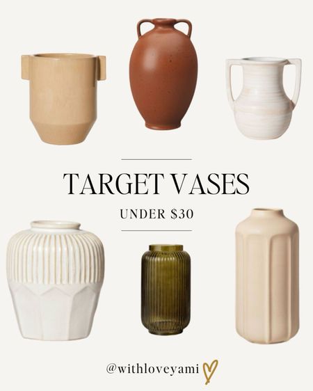 Target Vases perfect for Fall in warm colors with lots of texture. Perfect for a quick fall decor update without breaking the bank  

#LTKSeasonal #LTKhome
