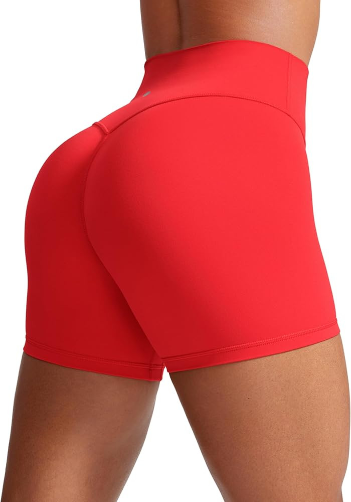 CRZ YOGA Womens Butterlift High Waist Scrunch Butt Biker Shorts 4 Inches - No Front Seam Workout ... | Amazon (CA)