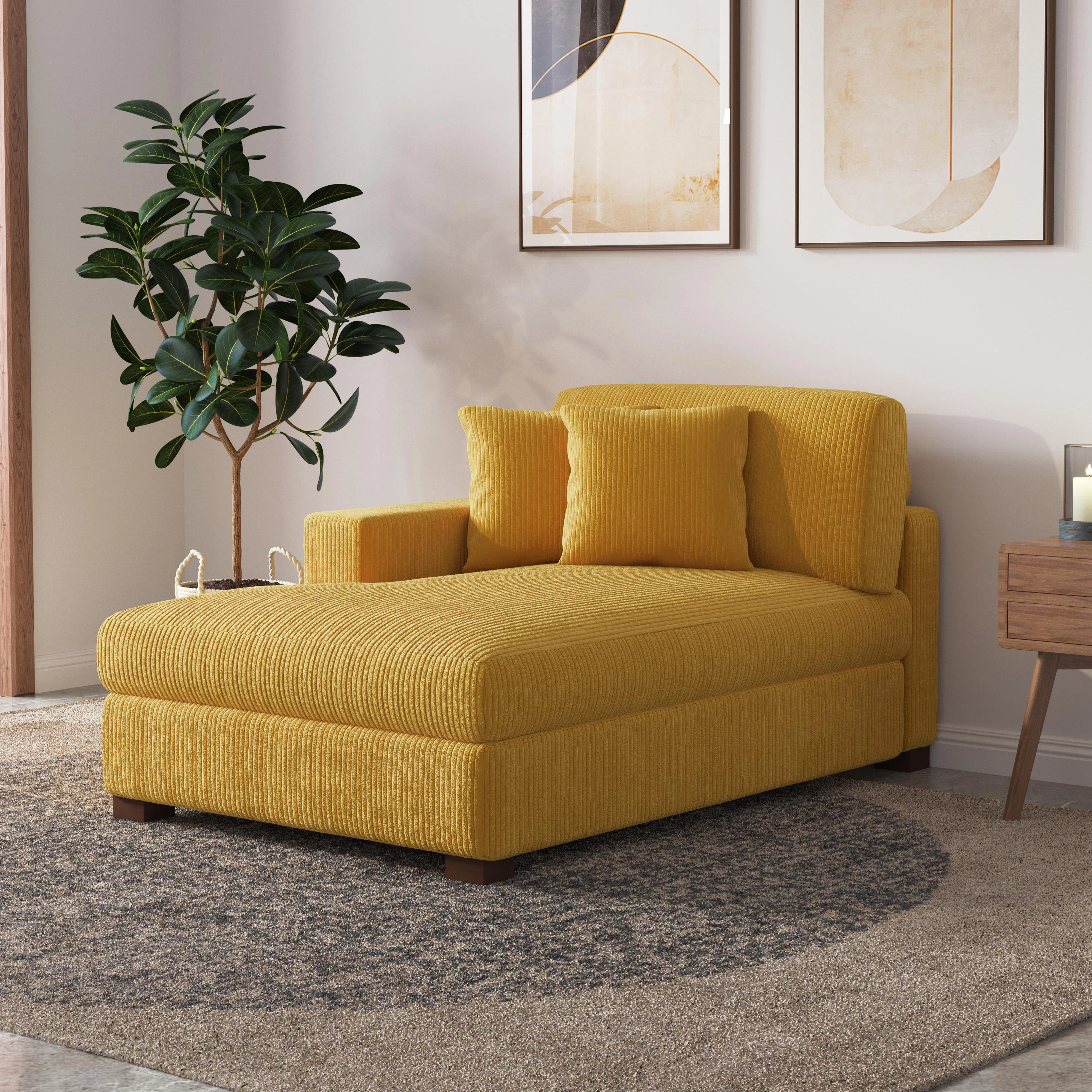Ebern Designs Milbrey Desborough Upholstered Chaise Lounge & Reviews - Wayfair Canada | Wayfair North America