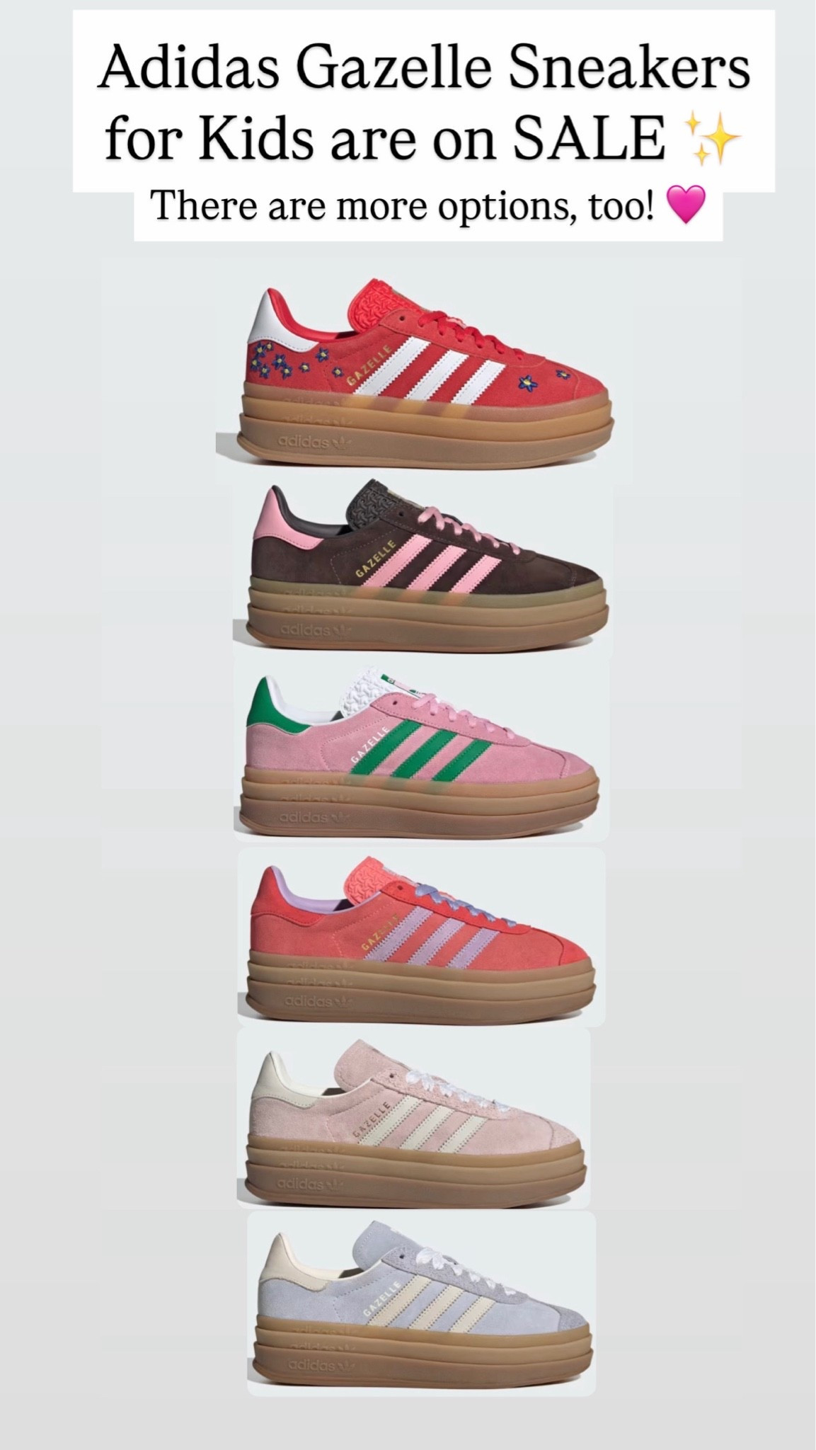 Adidas gazelle sneakers for kids are on sale!!!!

#LTKKids #LTKSaleAlert
