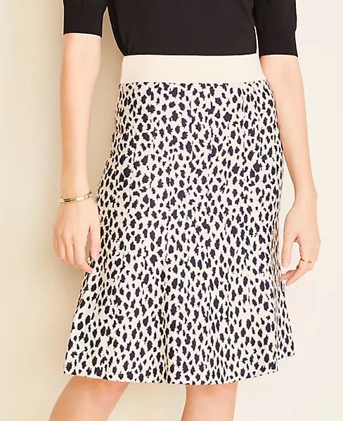 Cheetah Print Sweater Skirt | Ann Taylor | Ann Taylor (US)