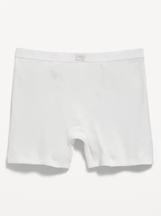 High-Waisted Ribbed Boyshort Briefs -- 3-inch inseam | Old Navy (US)