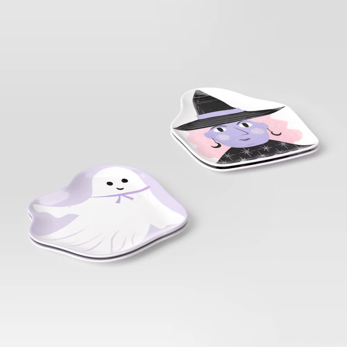 4pk 10" Halloween Melamine Novelty Witch/Ghost Dinner Plates - Hyde and EEK! Boutique™ | Target
