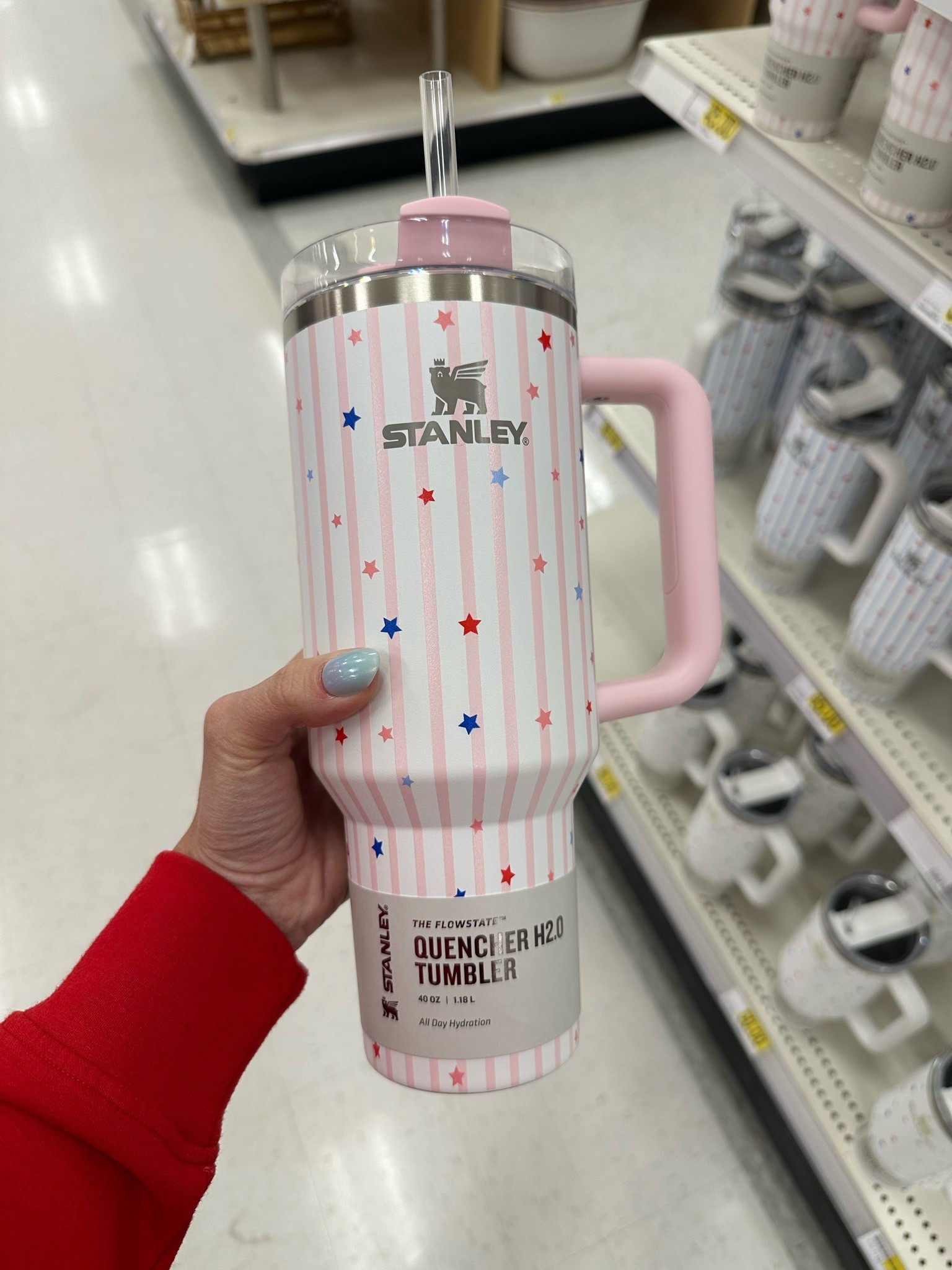 This Stanley is so cute for this summer & the 4th of July !!! 💙🤍♥️ @Target 

#stanley #targetfinds

#LTKfitnessgoals #LTKmomlife #LTKTravel