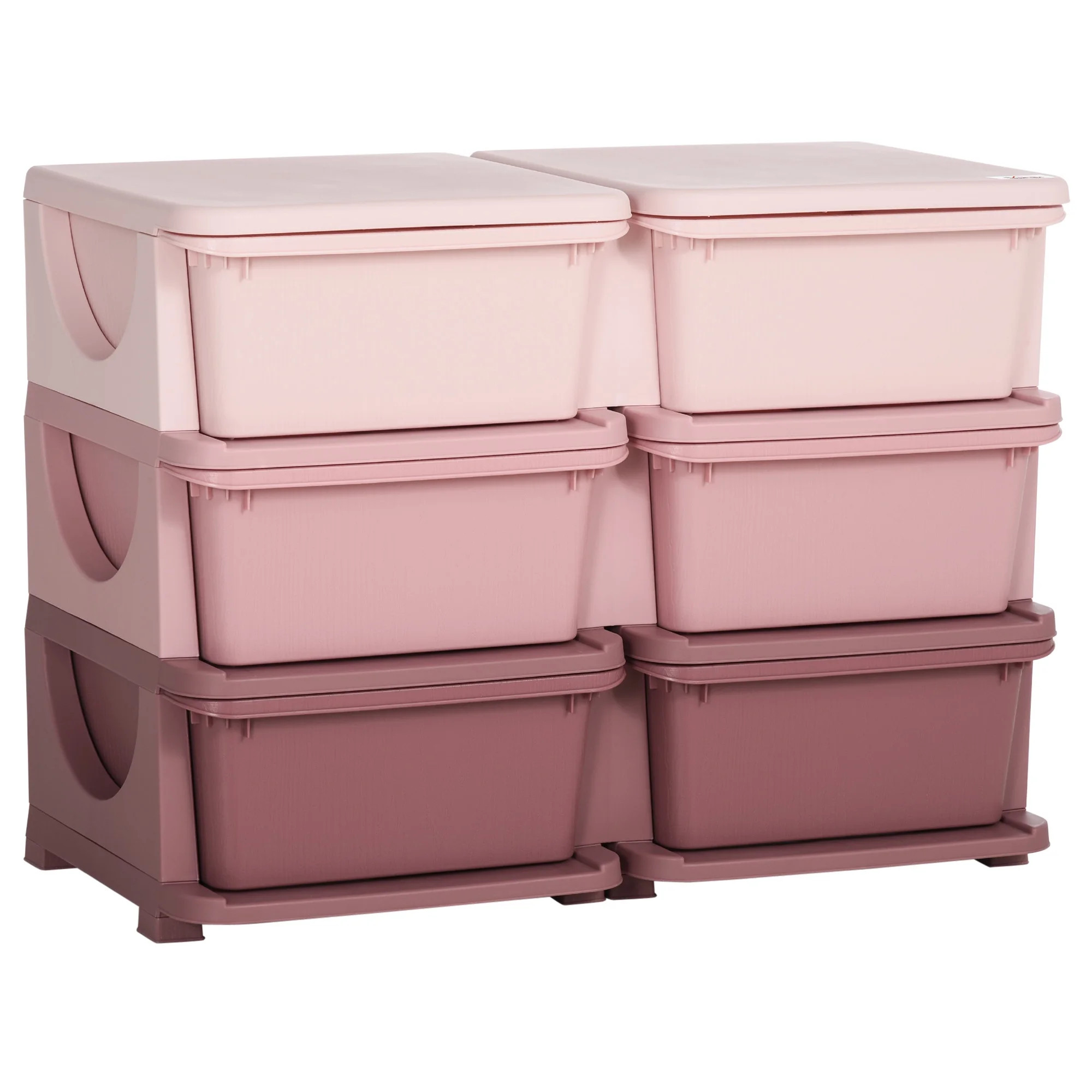 Qaba Qaba 29.5" 3 Tier Kids Storage Unit Dresser Tower, Pink (4.7)4.7 stars out of 15 reviews15 r... | Walmart (US)