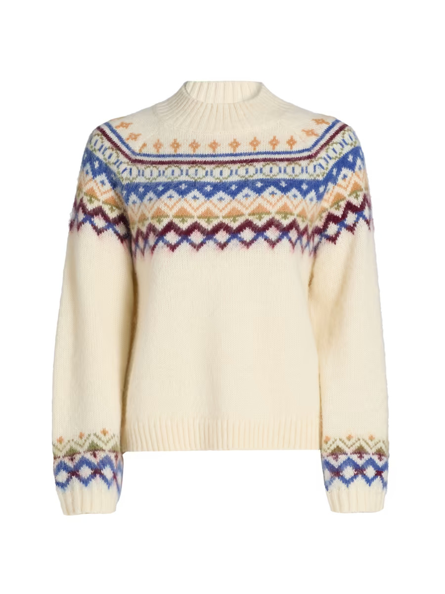 dh New York Louise Fair Isle-Style Sweater | Saks Fifth Avenue | Saks Fifth Avenue