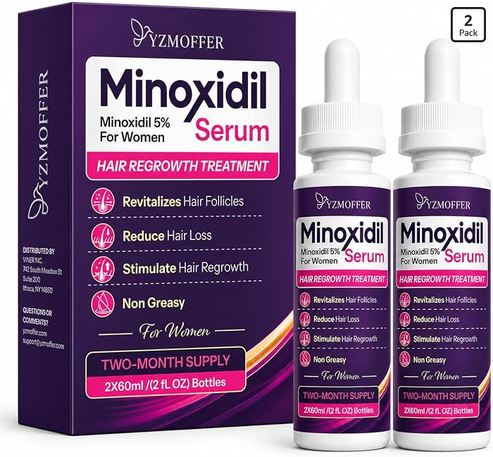 Minoxidil 5% Hair Regrowth Treatment for Women, 2-Month Supply | Amazon (US)