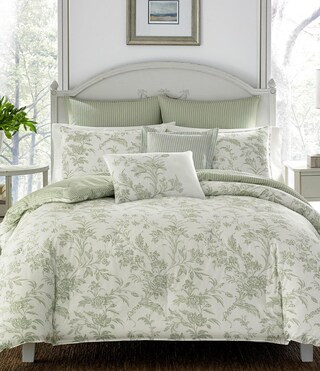 Laura Ashley Natalie Floral Toile 6-Piece Comforter Set | Dillard's | Dillard's