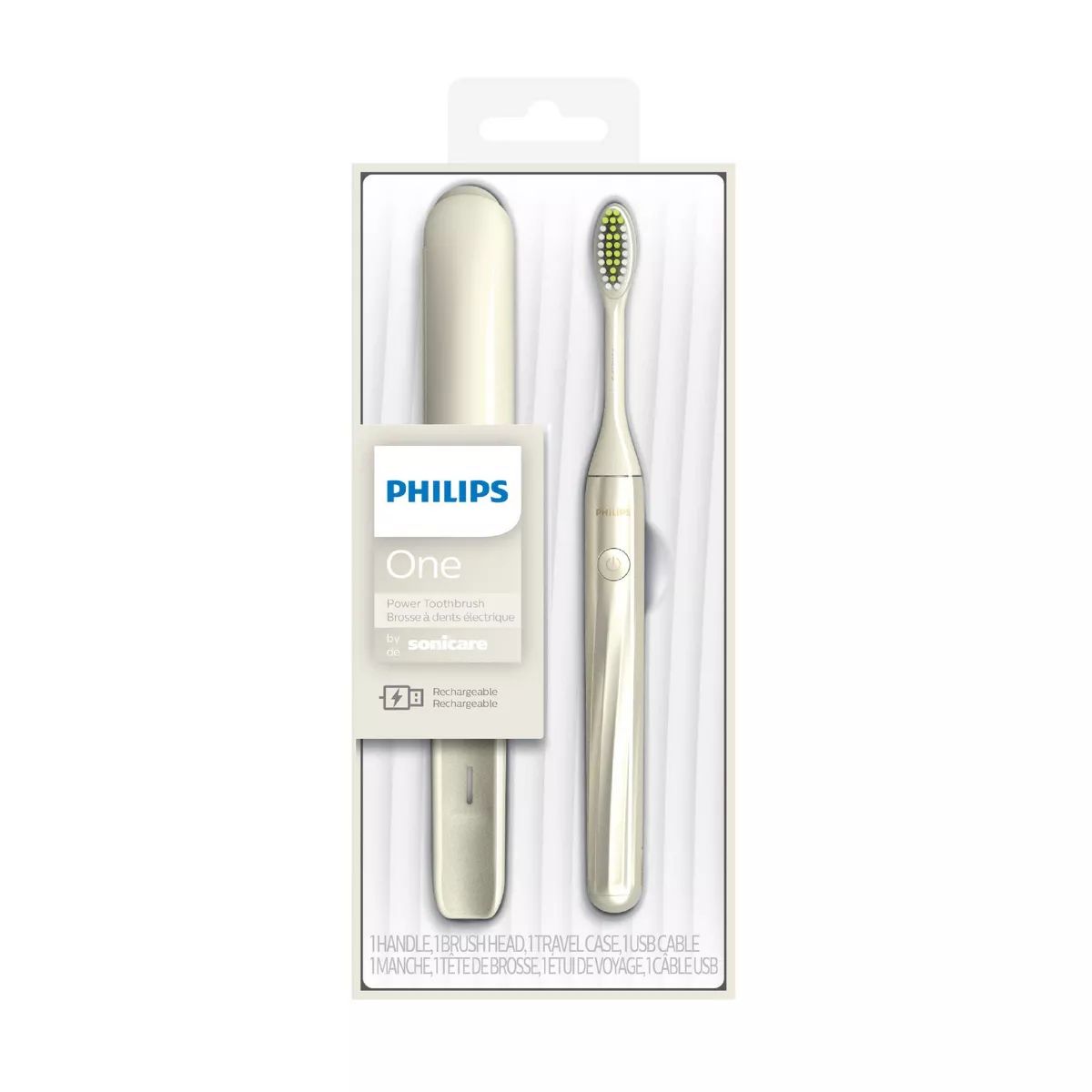 Philips One by Sonicare Rechargeable Electric Toothbrush - HY1200/07 - White | Target