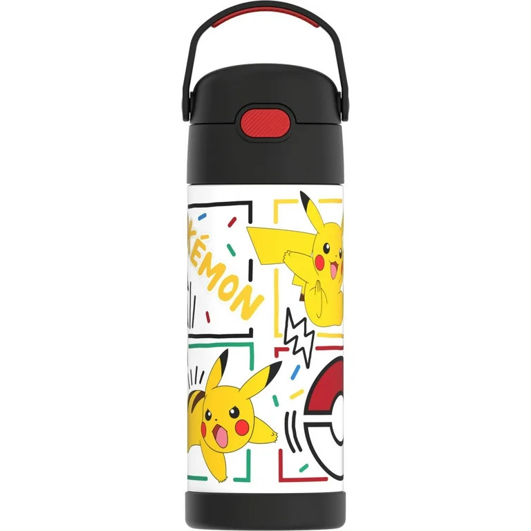 Thermos FUNtainer Pokemon Kids Insulated Water Bottle with Straw, 14oz Stainless Steel, Leak-Proo... | Walmart (US)