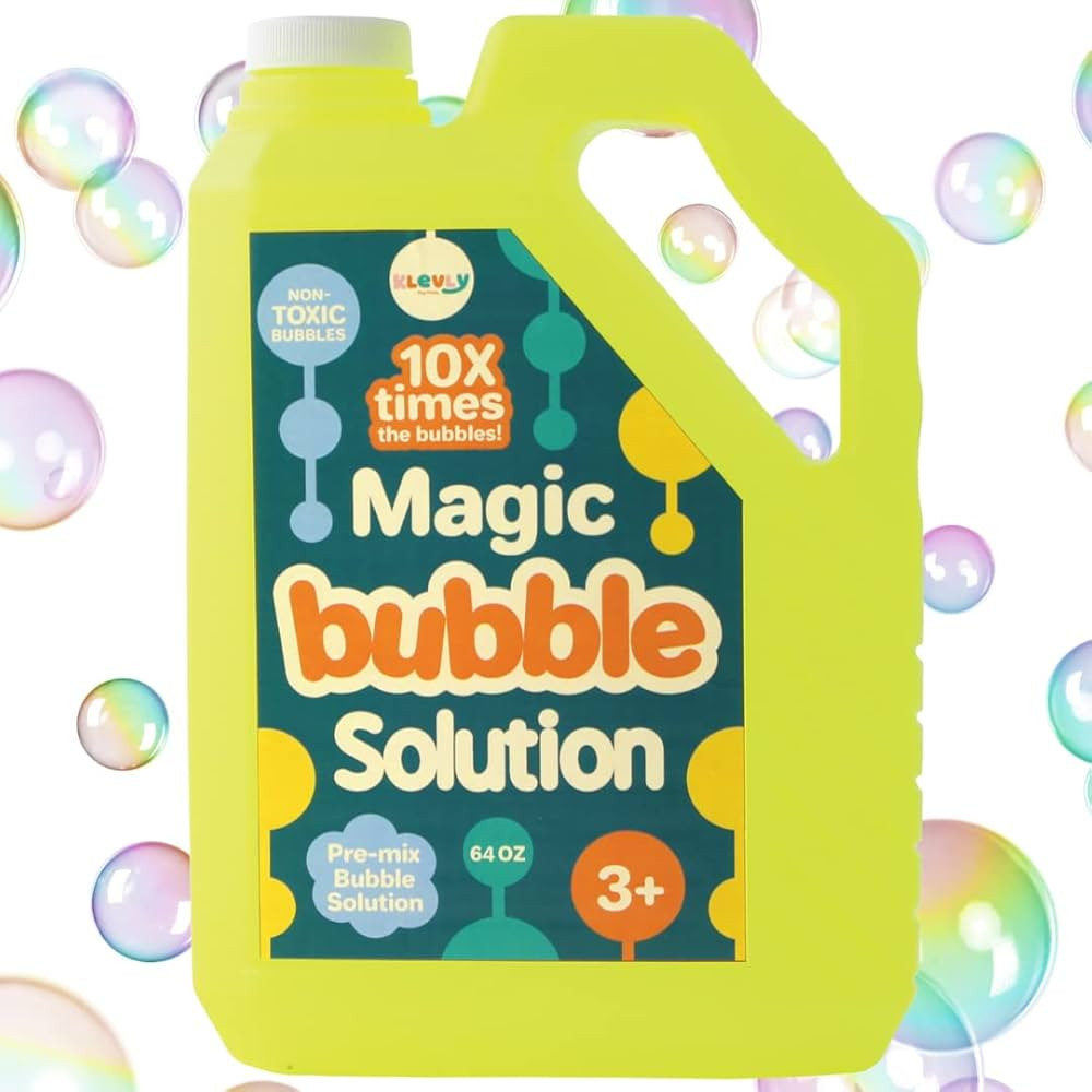 Bubble Solution Refill 64 OZ | Non-Toxic Pre-Mix Bubble Refill Solution No Mixing or Measuring Re... | Amazon (US)