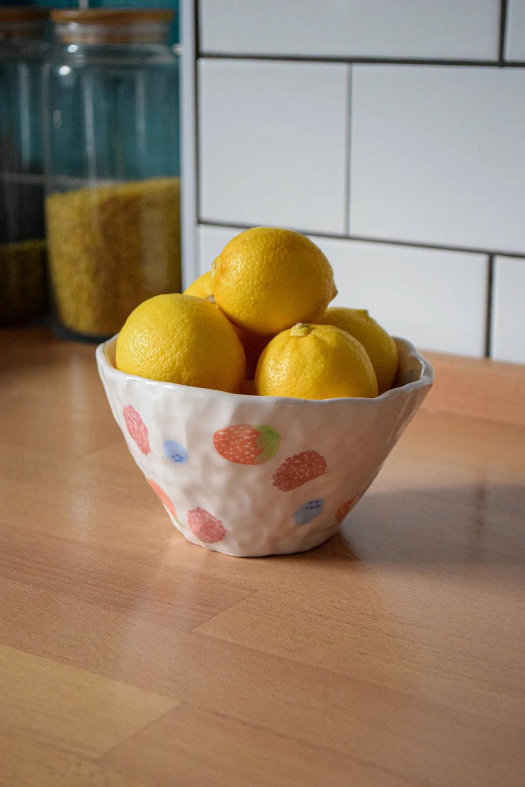 Fruity Bowl Handmade, Ceramic, Pottery, Serving, Decorative for Kitchen - Etsy | Etsy (US)