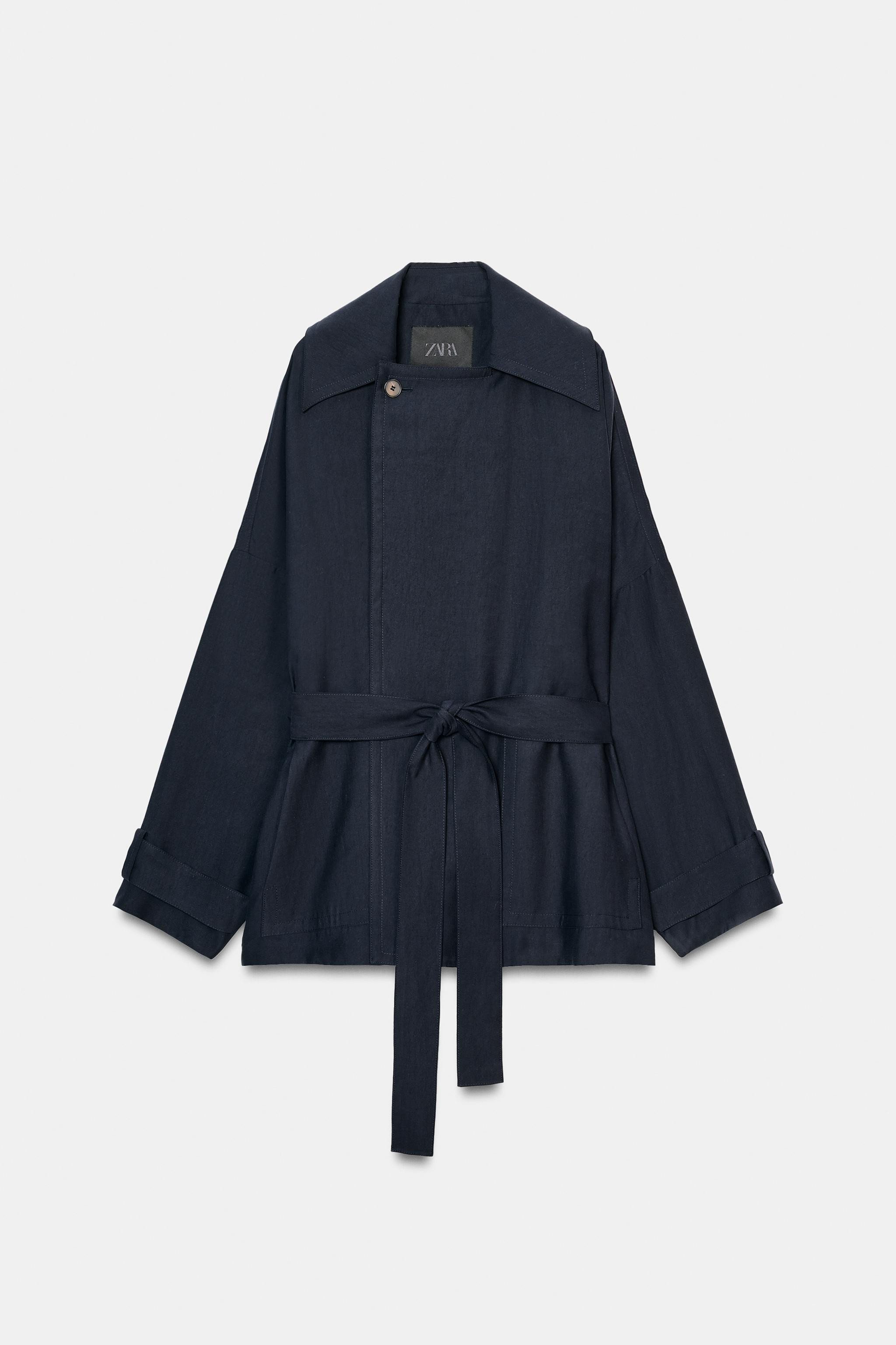 SHORT FLOWY TRENCH COAT ZW COLLECTION | Zara US