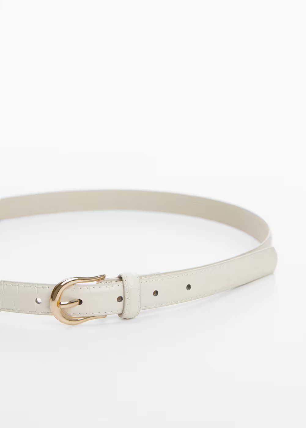 Buckle skinny belt -  Women | Mango USA | MANGO (US)