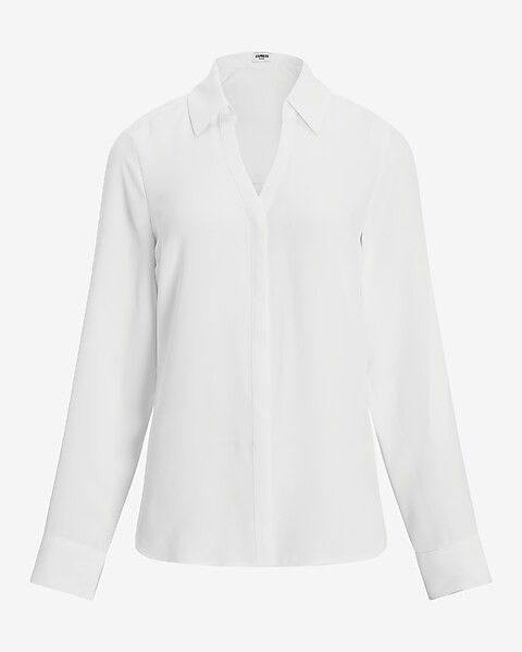 Solid Portofino Shirt | Express