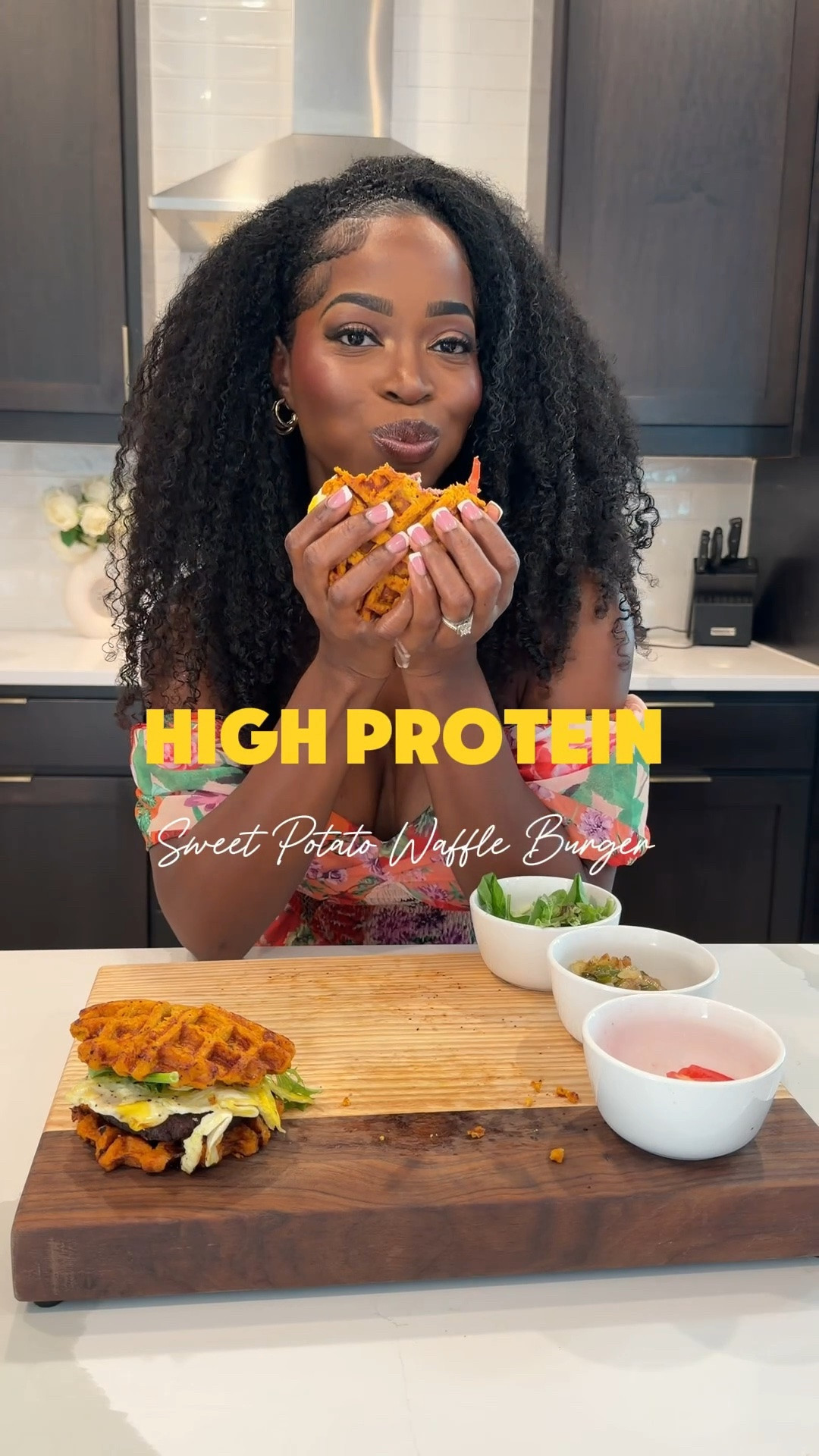Shop my kitchen essentials making the viral sweet potato waffle burgers 🍔 😋and off the shoulder summer dress💕

📝Ingredients & Instructions
🍠Sweet Potato Buns 
2 sweet potatoes, cooked & mashed
2 eggs
Salt + pepper
Mix together, then add ~2 tbsp of the mixture to a waffle iron until crisped into "buns.” *Feel free to add extra egg to further combine if you're using large sweet potatoes

🍔Burgers: (cook on 📌 Mesa Mia by Jenny Martinez 10.5" Enameled Cast Iron Grill Pan - 917-070)

1 Ib extra lean ground beef


2 tbsp burger seasoning

Form into 4 patties and cook to desired temp.

🍳season egg with your favorite seasoning 

🧅Caramelized onions and peppers

Olive oil & dash of honey 

🥬🍅🫙Other ingredients 
Lettuce, tomato with Skinny girl dressing( poppyseed) 

🧀Feel free to add fat free cheese

#LTKfoodie #LTKootd #LTKU