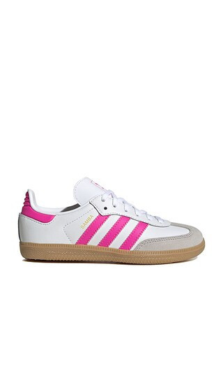 adidas Originals Kids Samba Og Sneaker in White,Pink. - size 12 | Revolve Clothing (Global)