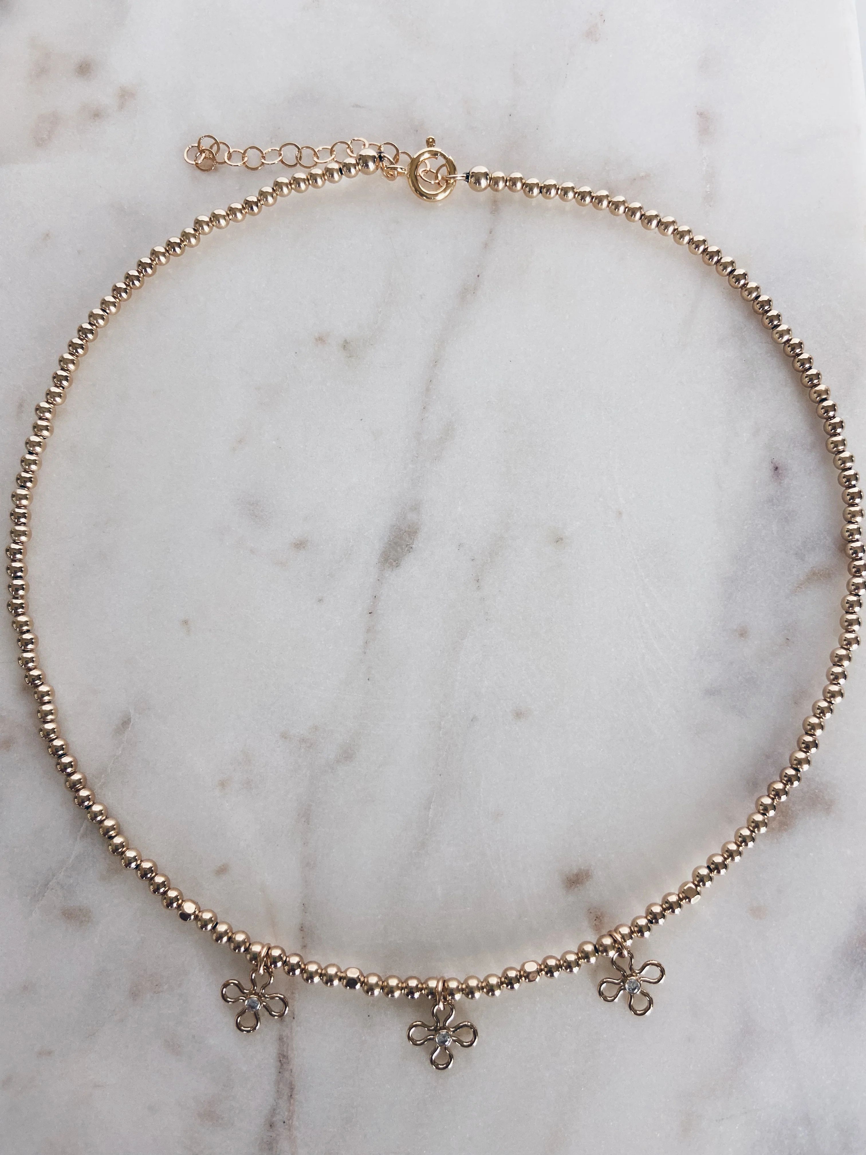 Daisy Choker Necklace | Mac and Ry Jewelry