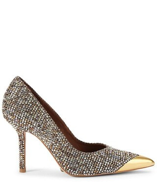 Regent Crystal Embellished Houndstooth Print Stiletto Court Pumps | Dillard's