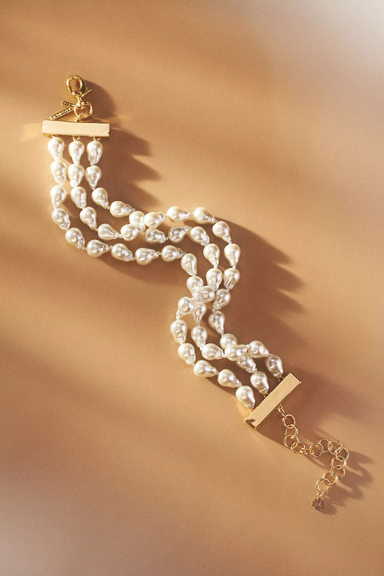 Lele Sadoughi Jackie Pearl Triple Row Choker Necklace | Anthropologie (US)