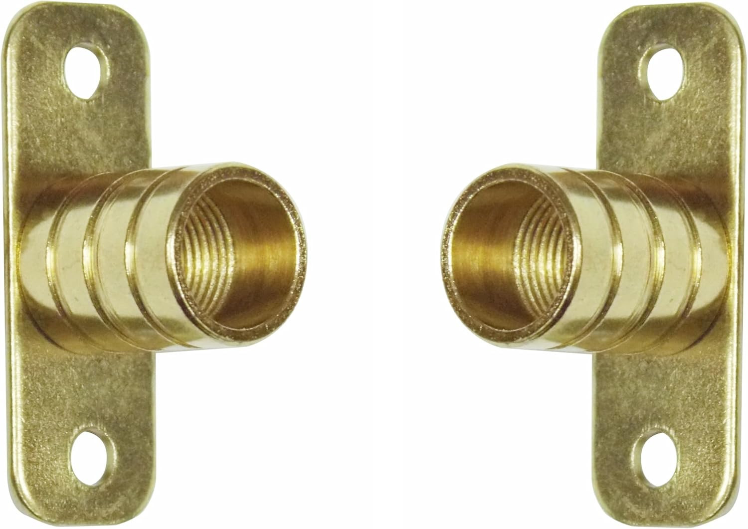 3/8" Rodding Inside Mount Rod Brackets - Brass Plated - One Pair | Amazon (US)
