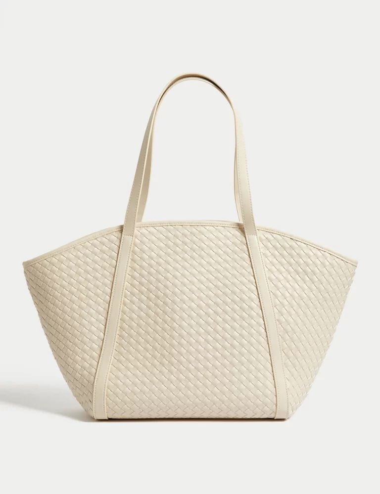Faux Leather Woven Tote Shopper | Marks & Spencer (UK)