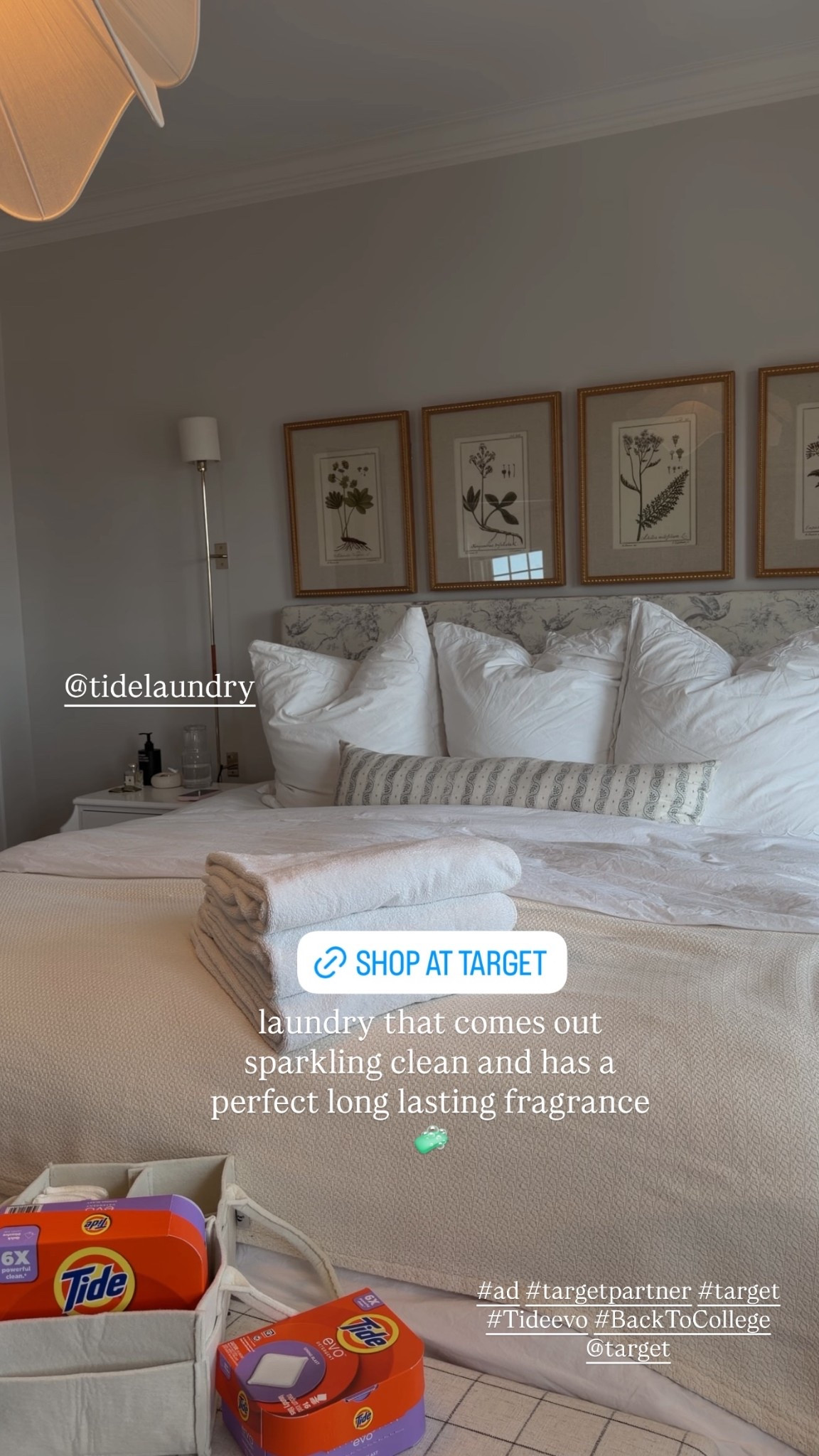 @tidelaundry  laundry that comes out sparkling clean and has a perfect long lasting fragrance 🧼 #ad #targetpartner #target #Tideevo #BackToCollege @target