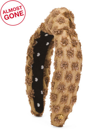 Dotted Raffia Knotted Headband | TJ Maxx