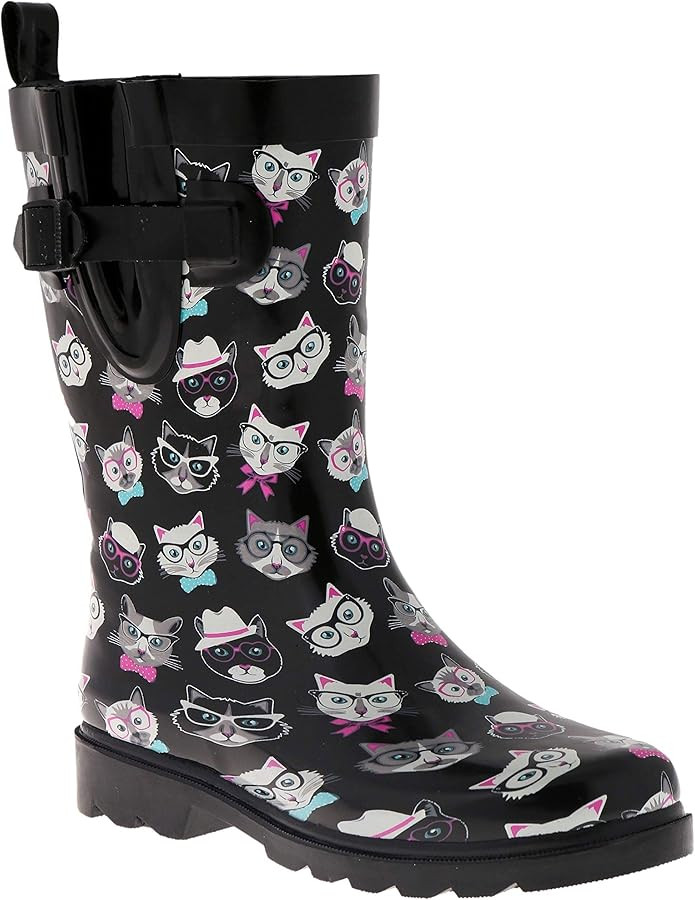 Capelli New York Ladies Mid-Calf Rubber Rain Boots | Amazon (US)