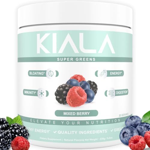 Kiala Nutrition Super Greens - Organic Greens Powder to Reduce Bloat, Support Gut Health, Boost I... | Amazon (US)