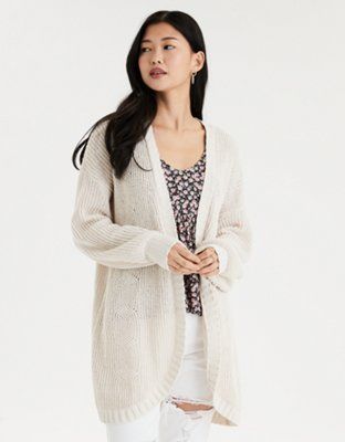 AE Oversized Chenille Cardigan | American Eagle Outfitters (US & CA)
