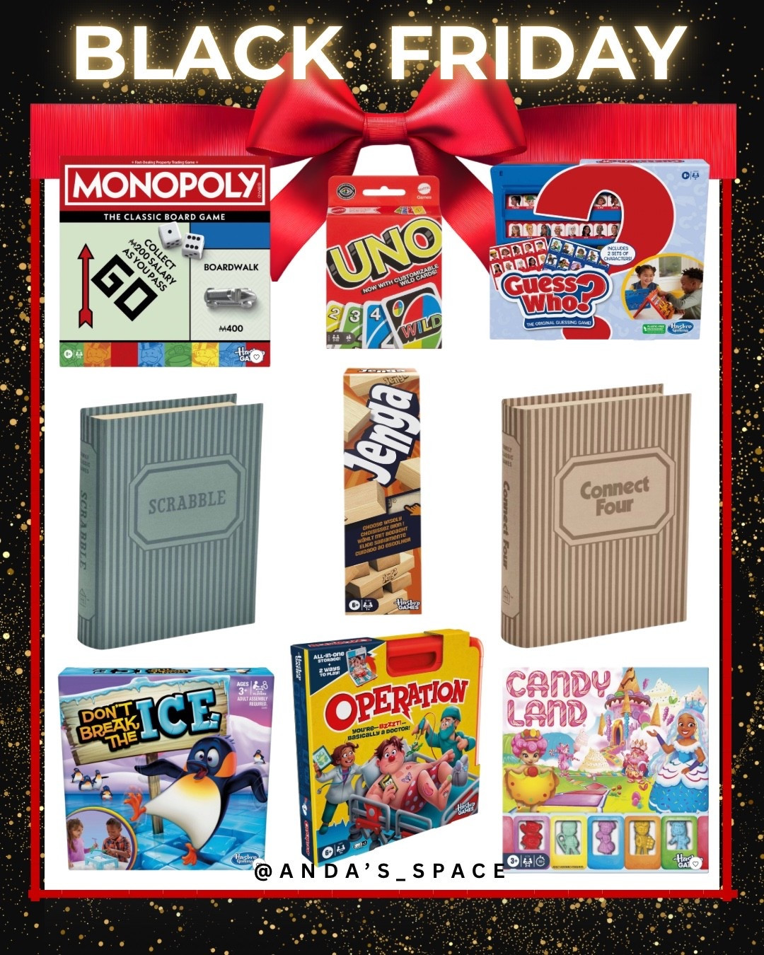 Target Black Friday Game Deals. Monopoly. Uno. Guess Who?. Scrabble. Jenga. Connect Four. Don’t break the ice. Operation. Candy Land. 


#LTKHoliday #LTKCyberWeek #LTKGiftGuide