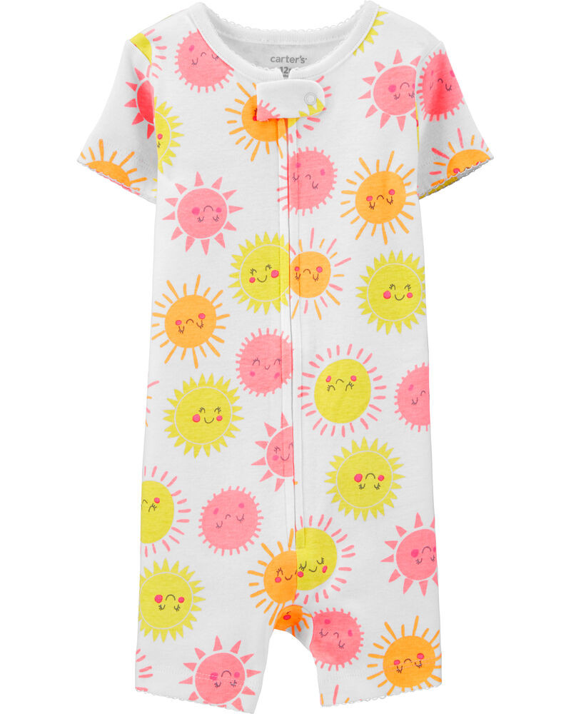 1-Piece Sun Snug Fit Cotton Romper PJs | Carter's