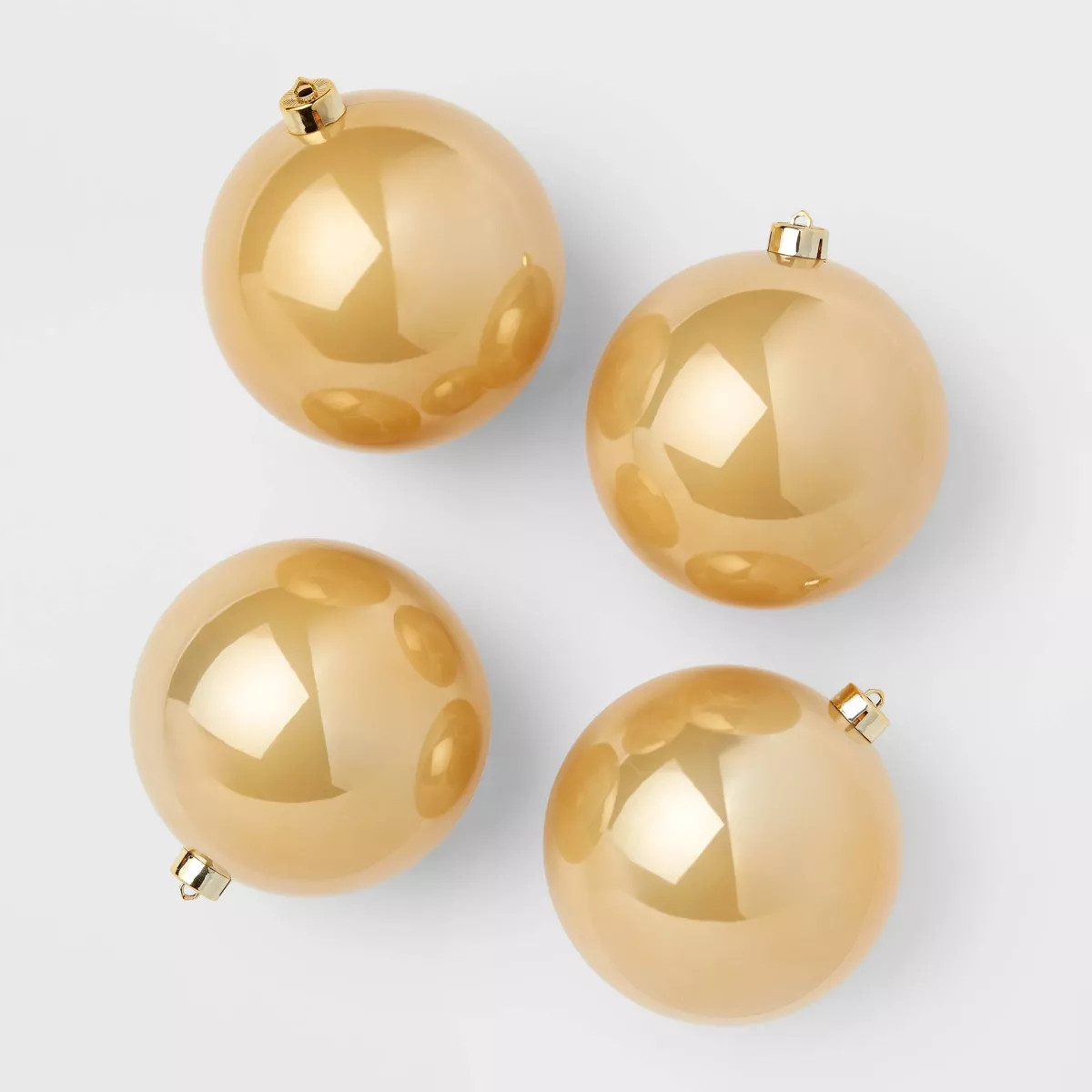 4pc Shatter-Resistant Opal Round Christmas Tree Ornament Set - Wondershop™ | Target