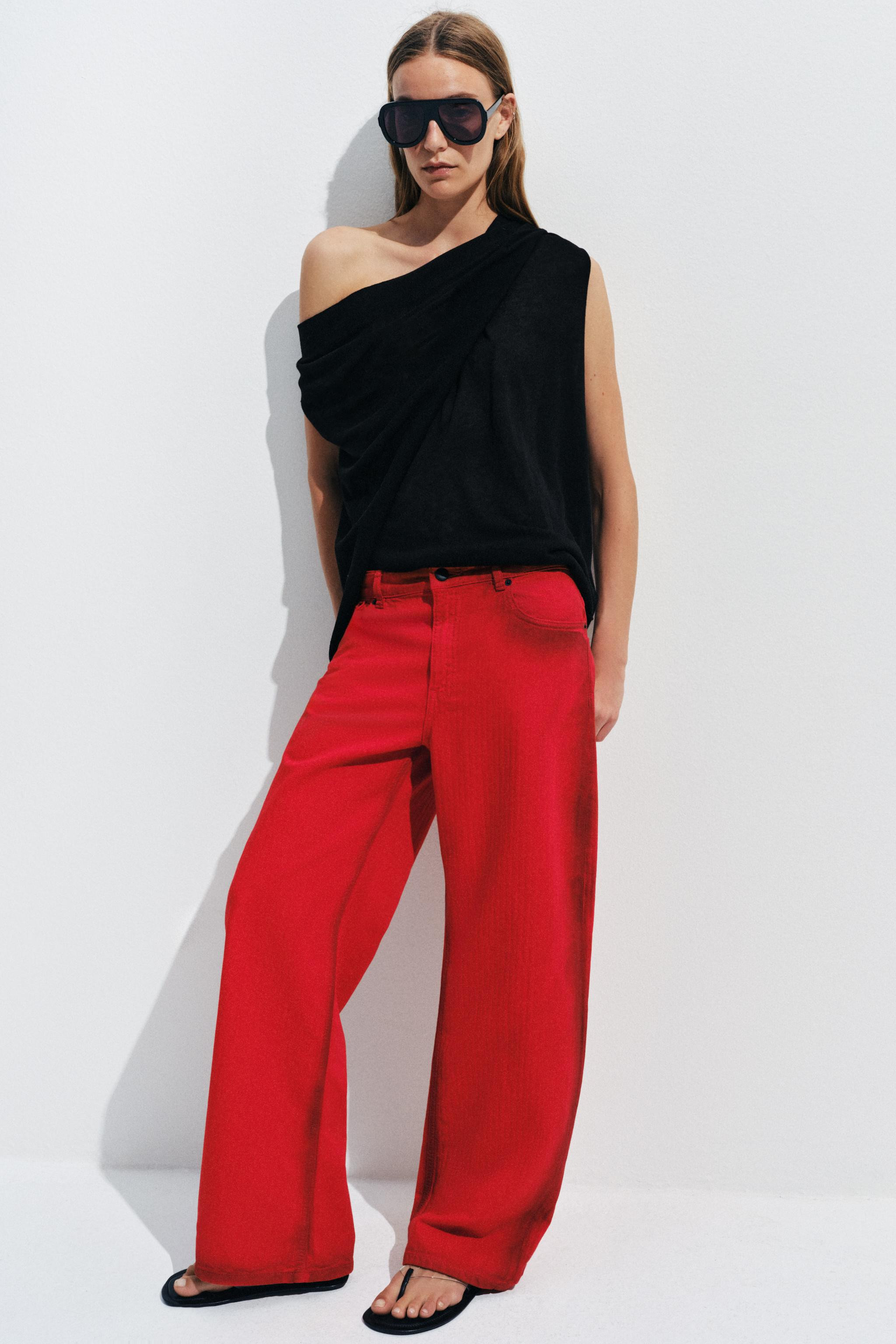 ZW COLLECTION LOW RISE WIDE LEG JEANS | Zara US