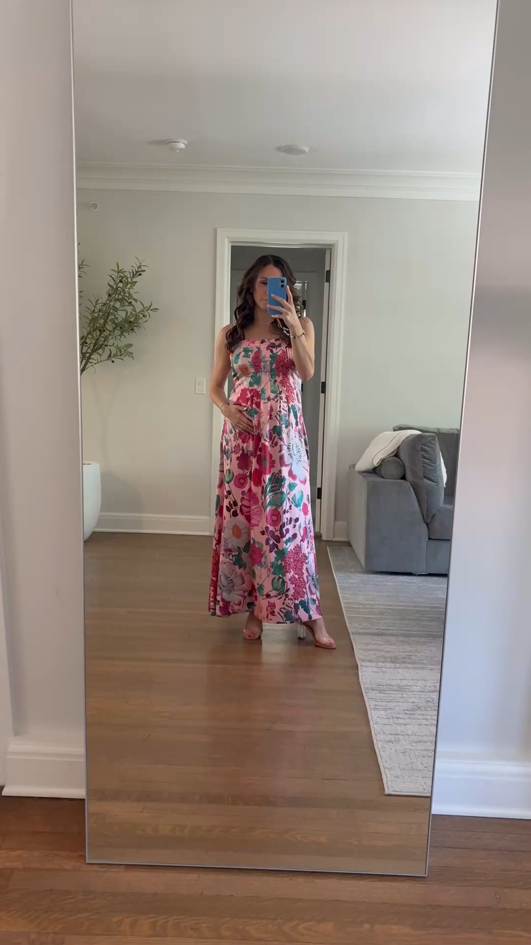 Free People inspired maxi dress for summer wedding guest option! Bump/ maternity friendly. 

#LTKFindsUnder50 #LTKParties #LTKBump