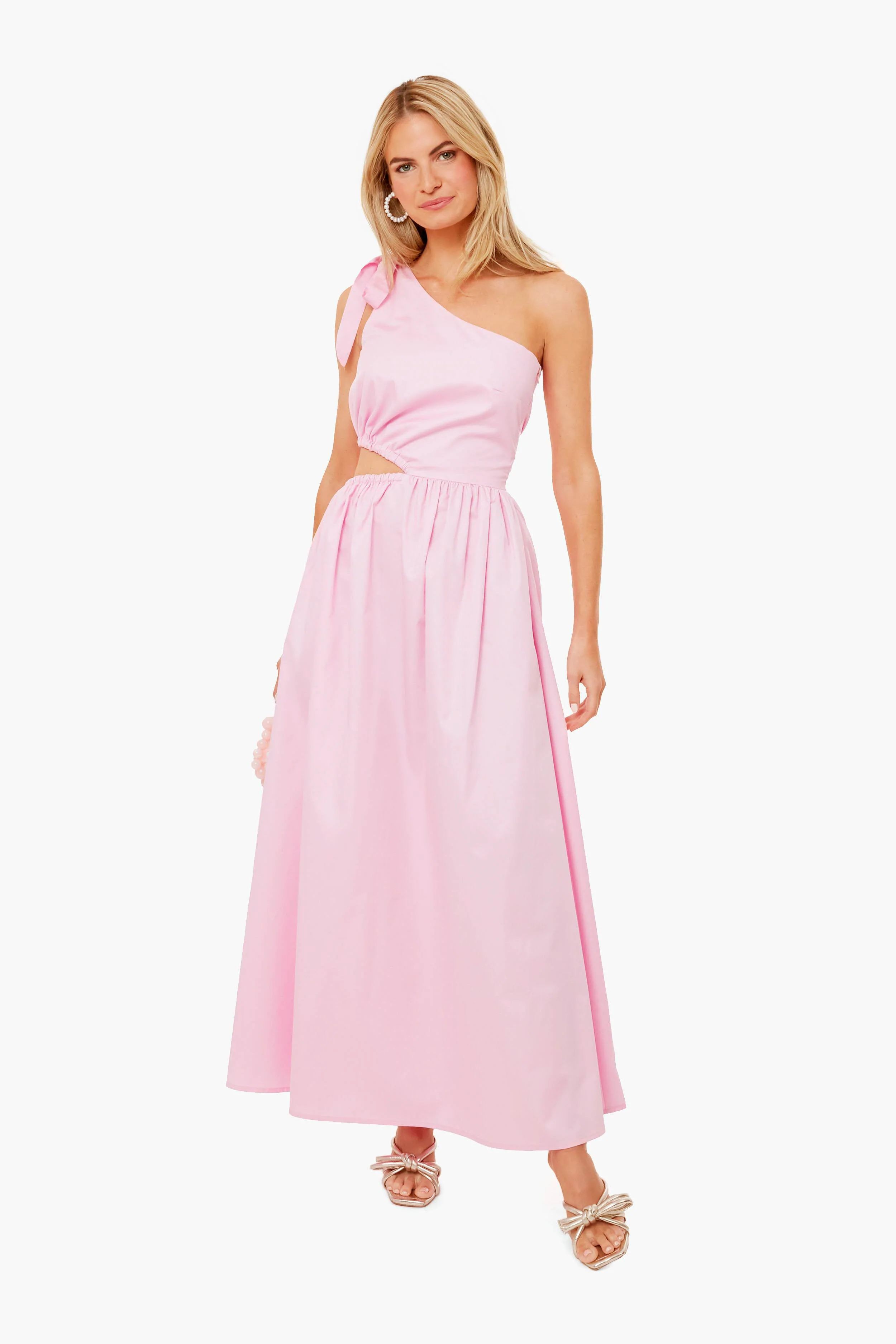 Pink Santorini One-Shoulder Dress | Tuckernuck (US)