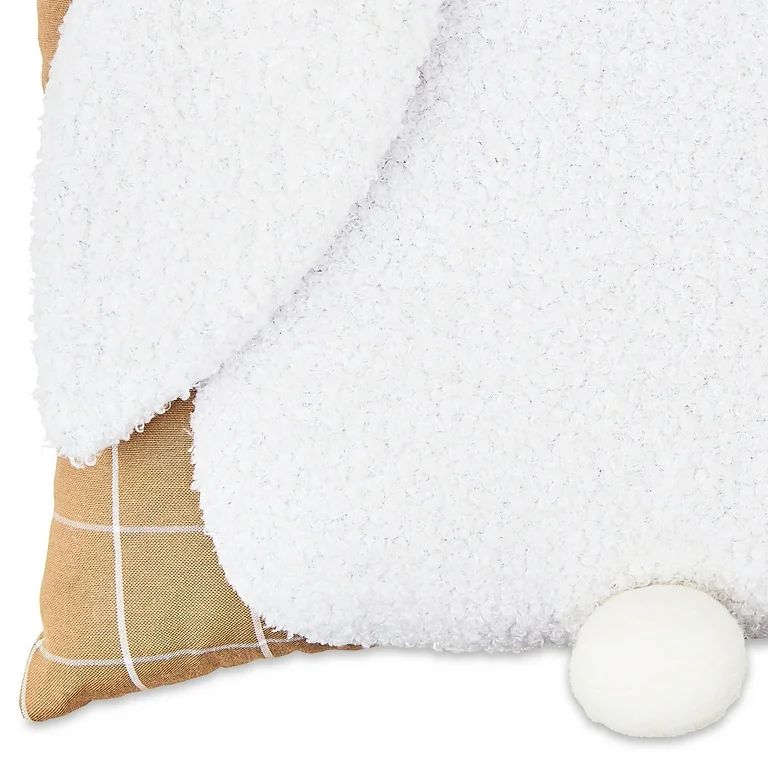 Easter Sherpa Bunny Pillow, 14 in x 14 in, by Way To Celebrate | Walmart (US)