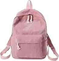 Corduroy School Backpacks for Women Men Teen Girls Boys Vintage Laptop School Bookbag Travel Back... | Amazon (US)