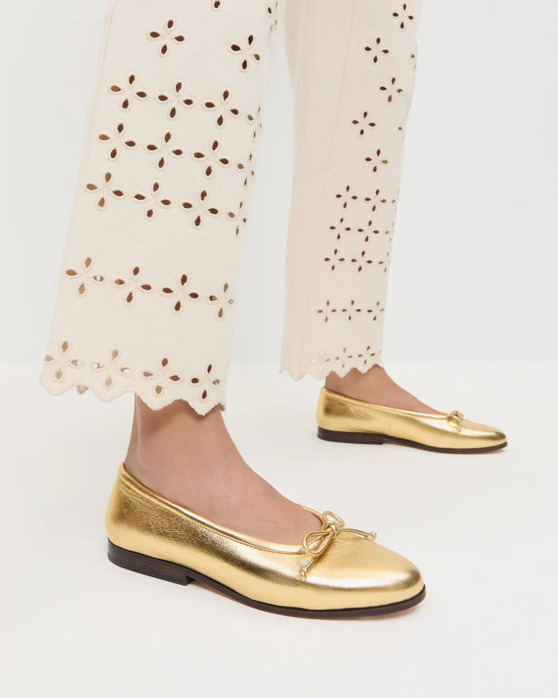 Noelle Champagne Ballet Flat | Loeffler Randall