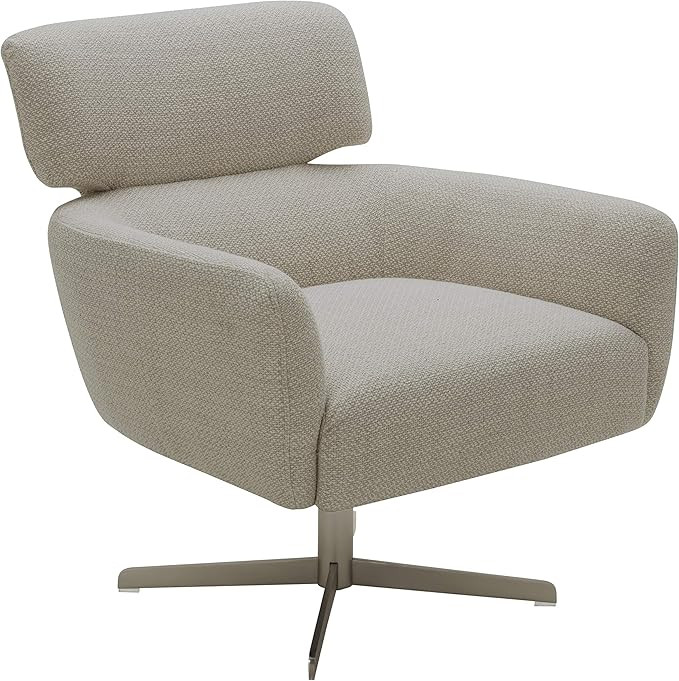 Amazon Brand – Rivet Adrienne Swivel-Base Contemporary Living Room Chair, 29"W, Fabric, Stucco ... | Amazon (US)