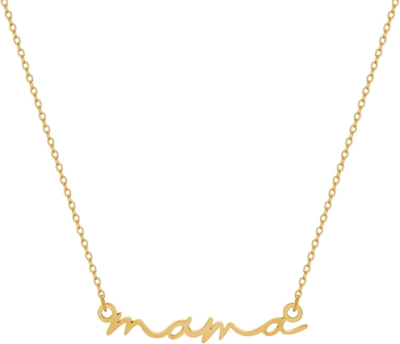 Sloong Link Necklace 14K Gold Plated Dainty Mother & Daughter Forever Linked Together for Mother ... | Amazon (US)