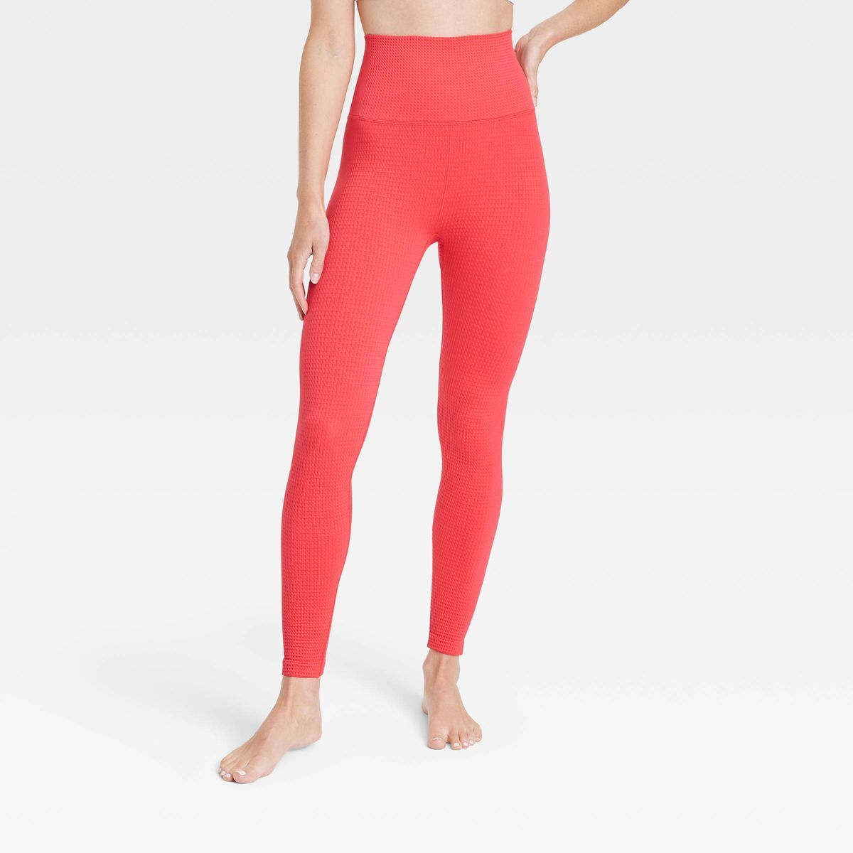 Women's Ultra High-Rise Seamless Waffle Leggings 26" - All in Motion™ | Target