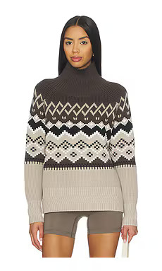 Alp N Rock Leighton Mock Neck Ski Sweater in Coffee from Revolve.com | Revolve Clothing (Global)